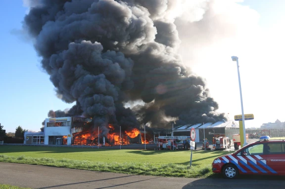 Brand bij Weststrate Goes